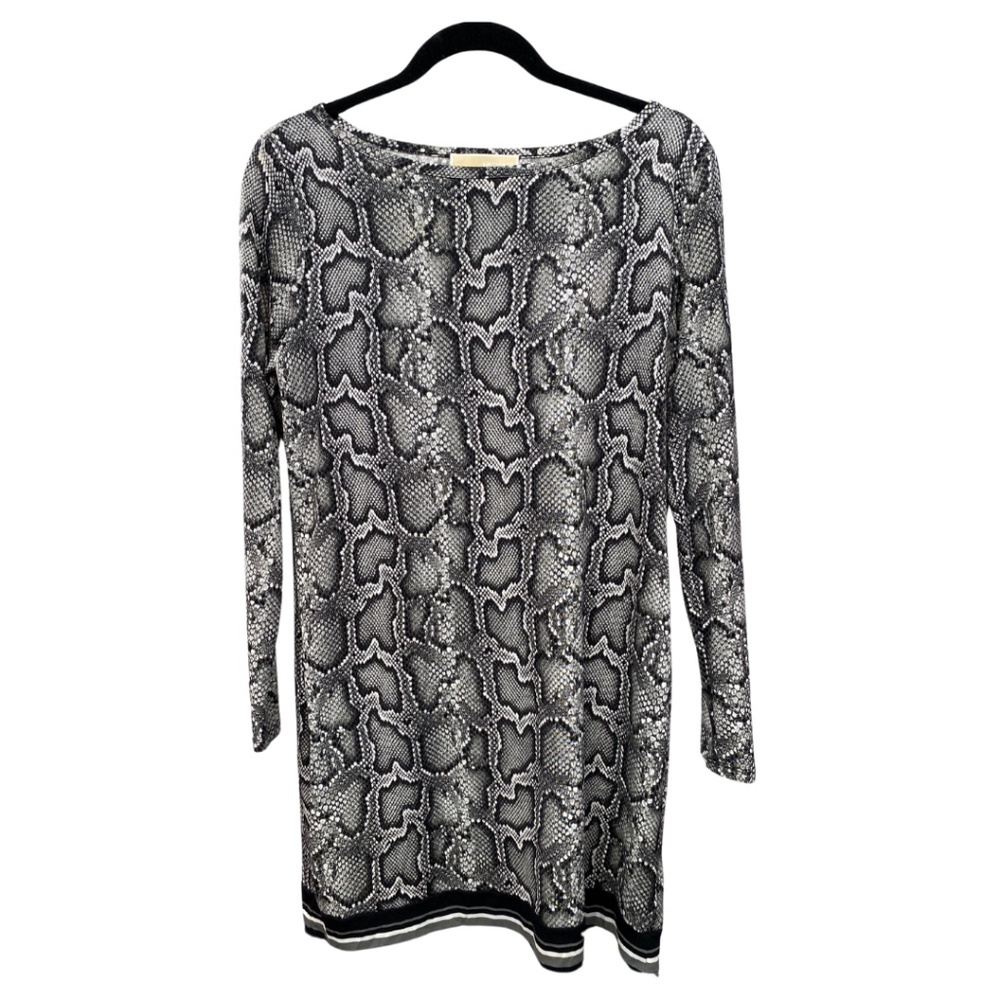 Michael Kors snake and linear print dress